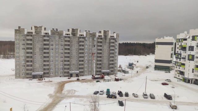 Продолжение строительства микрорайона 8а г.Новополоцк, 12.12.2022г смотреть онлайн