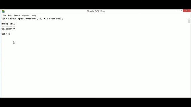 rpad function in Oracle string function смотреть онлайн