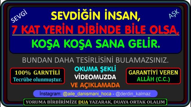 7 KAT YERİN DİBİNDE OLSA BİLE, SEVDİĞİN KOŞA KOŞA SANA GELİR - BUNDAN DAHA TESİRLİSİNİ BULAMAZSINIZ смотреть онлайн
