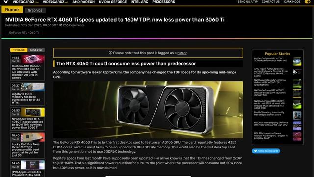Will This SAVE Nvidia?! RTX 4060 Ti Leak смотреть онлайн
