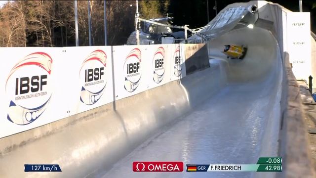 BMW IBSF Worldcup 8, 4 Men Bobsleigh Heat  1 Innsbruck