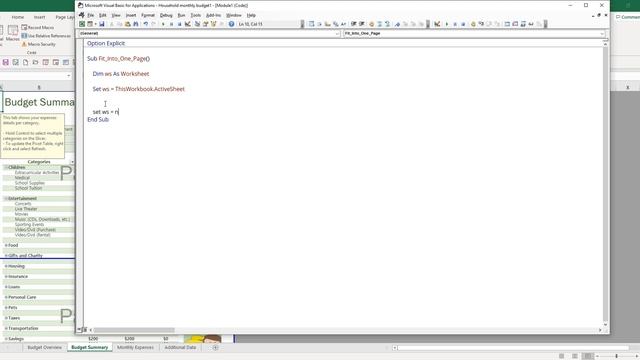 How to Use Macro To Fit Print Area Into Just One Page | Excel VBA Tutorial смотреть онлайн