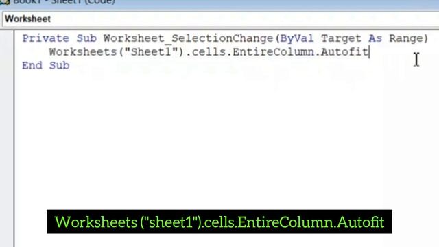 How to auto-fit row and column width using VBA code || Chapter 1 смотреть онлайн