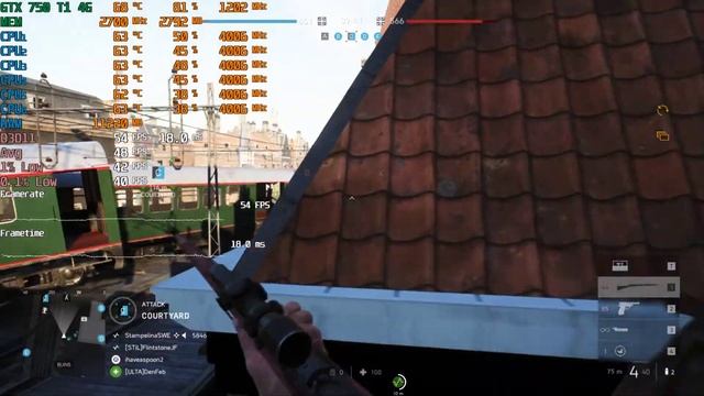 Battlefield V GTX 750 Ti 4GB 1080p 900p 720p смотреть онлайн