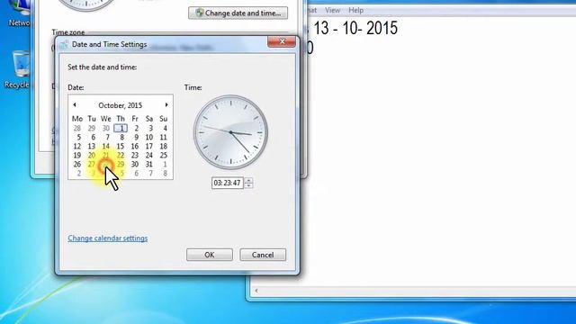 How to change Date and time in windows 7 смотреть онлайн