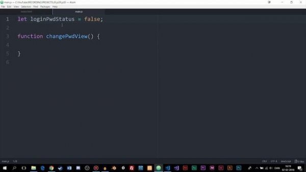35: Show Input Password Using JavaScript | JavaScript Tutorial | Learn JavaScript