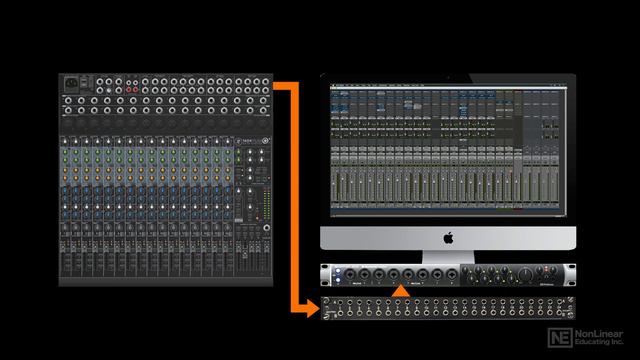 10. Virtual DAW Studio with Analog Hardware Mixer