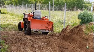 Навесное для минитрактора: снеговой отвал, лопата, грейдер