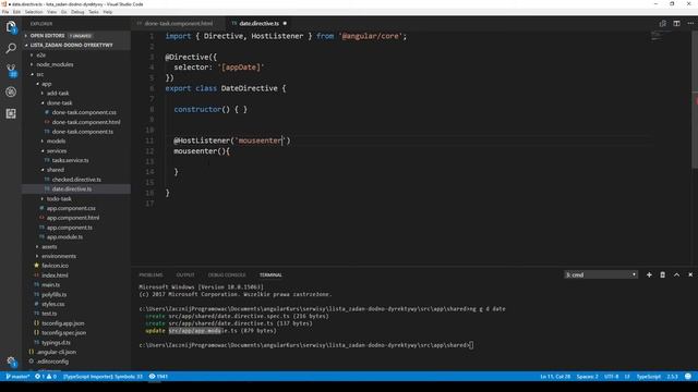 Kurs Angular dla każdego - Dyrektywy - @HostListener #59 смотреть онлайн