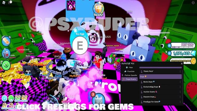 NEW OP GEMS DUPE SCRIPT ON PET SIMULATOR X! ?Yeet a Pet Update?100% SAFE! | FREE EGG DUPE! смотреть онлайн