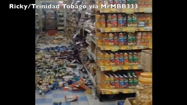 Footage as building sways & people flee during 7.3 Mw Eq - 120 miles away! смотреть онлайн