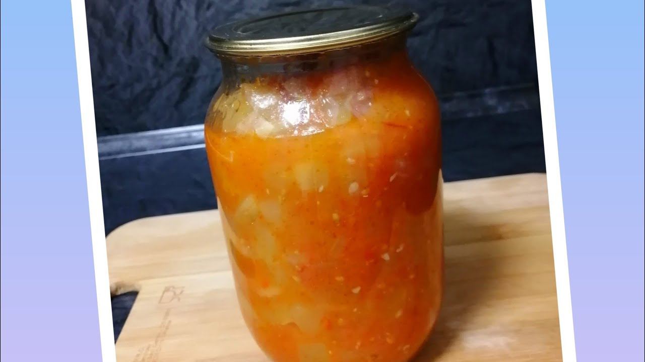 Тёщин язык, рецепт из кабачков на зиму. смотреть онлайн