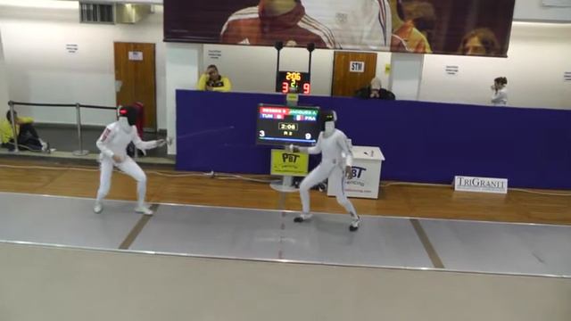 Fencing GP Women Epee Individual Budapest 2013 T08 piste yellow 01 BESBES Sarra TUN vs JACQUES ANDR смотреть онлайн