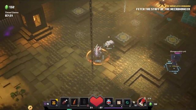 MINECRAFT DUNGEONS nameless one boss battle my reaction смотреть онлайн