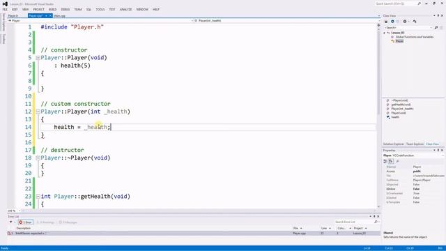 CPP Class Object 02 constructors смотреть онлайн