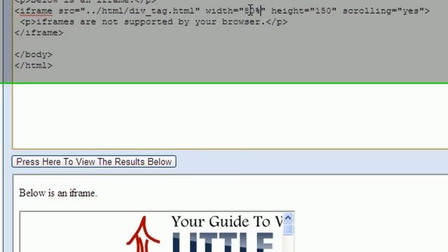 HTML iframe Example and Tutorial смотреть онлайн