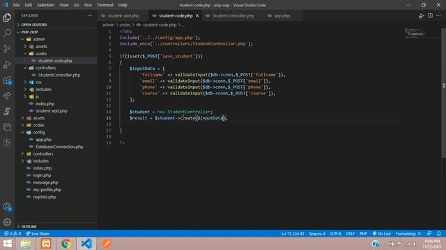 PHP OOP Tutorial 7: How to Insert data into database in php oop | Insert data using OOP in PHP смотреть онлайн