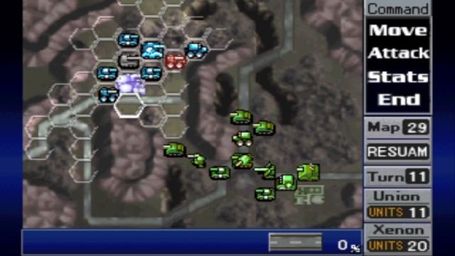 Во что поиграть? ? Nectaris Military Madness ? Прохождение / Ps1 gameplay сложная кампания #28 смотреть онлайн