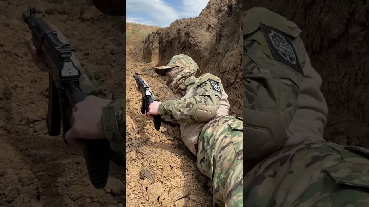 Уменьшение силуэта в военных действиях / Стрельба в окопе / Нск Ранчо #нскранчо #военные смотреть онлайн