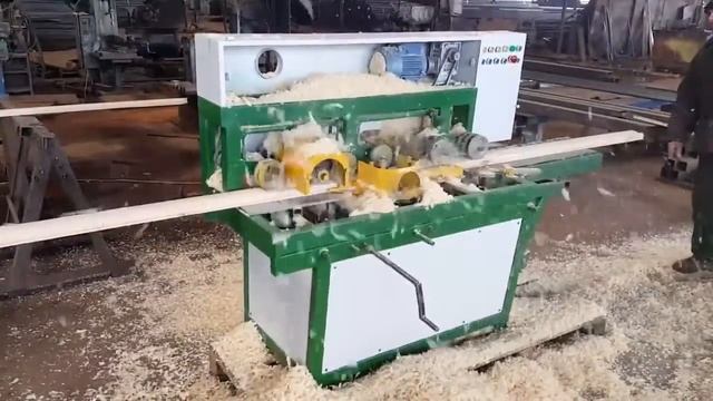 Деревообрабатывающий 4 хсторонний станок С22 ООО БМЗ смотреть онлайн