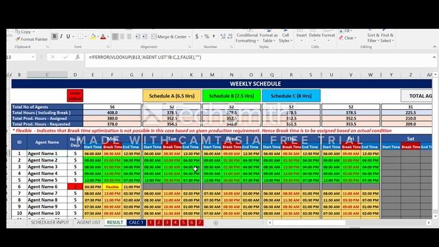 Call Center Staff Scheduler or Workforce Management Tool using Excel / VBA смотреть онлайн