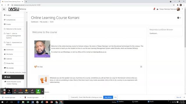 Moodle Course view смотреть онлайн
