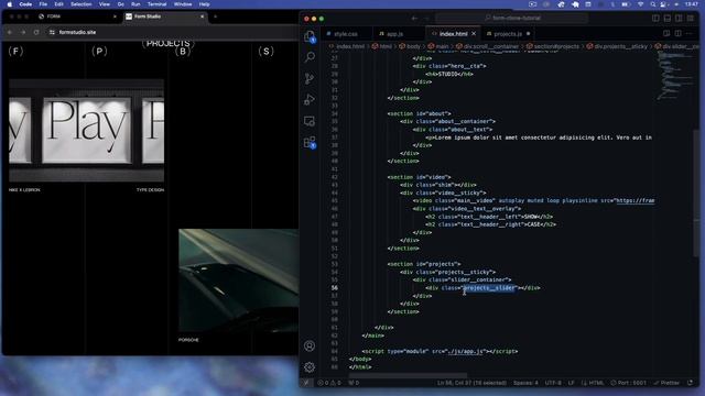 Mini Course Part 2: AWWWARDS Remade - Form Studio - Horizontal Scroll with HTML, CSS and JavaScript смотреть онлайн