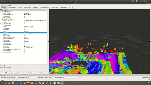How to visualize Velodyne point-cloud data in ROS RVIZ смотреть онлайн