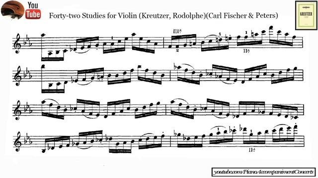 Kreutzer - Violín Caprice, No. 26 | Piano Accompanist For Beginner