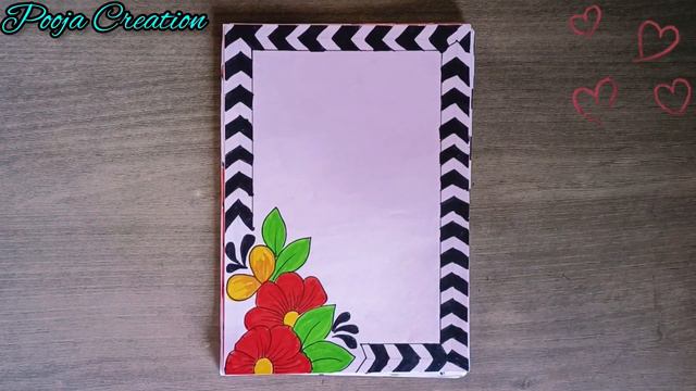 50 RED FLOWERS 🌹 BORDER DESIGNS/ PROJECT WORK DESIGNS/CORNER AND SIDE BORDER DESIGNS @Poojacreation