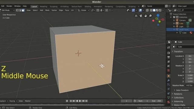 8. BLENDER 2.80: INSET, KNIFE AND BEVEL TOOL смотреть онлайн