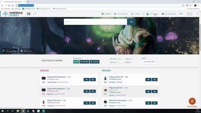 How to get/trade prime parts for PLATINUM! - Warframe смотреть онлайн