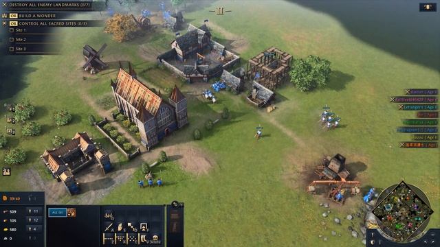 Age of Empires 4 - 4v4 A QUICK VICTORY | Multiplayer Gameplay