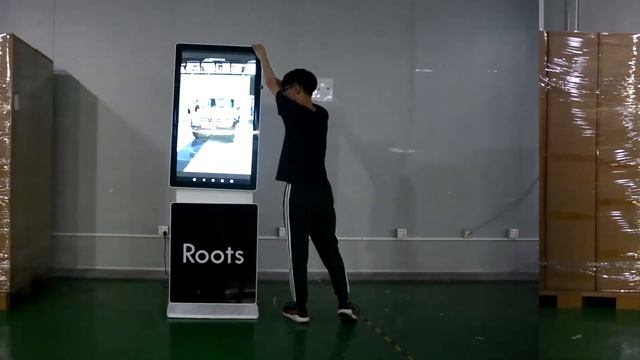 Flexible Moveable 43 Inch Floor Standing Digital Signage Advertising Player смотреть онлайн