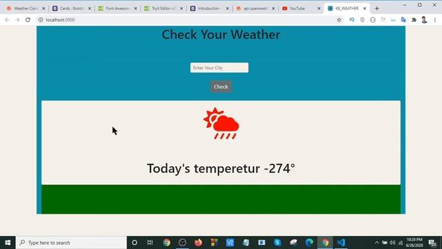 How to build a weather app with react? part-3 смотреть онлайн