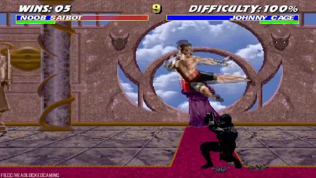 Noob Saibot battles in Mortal Kombat 100% Difficulty смотреть онлайн