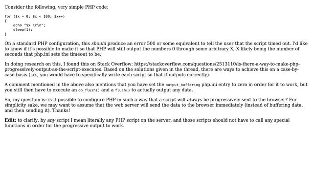 DevOps & SysAdmins: Allowing PHP to "echo" as the Script Runs (2 Solutions!!) смотреть онлайн