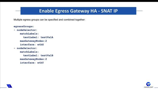 Egress Gateway HA смотреть онлайн