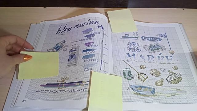 Обзор на книгу"Французская вышивка крестом. Морские и летние сюжеты Вероник Ажинер" смотреть онлайн