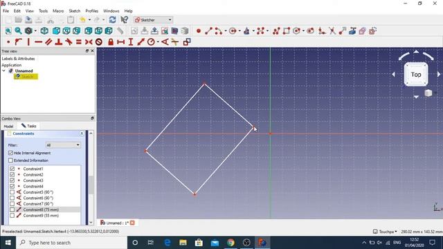 Freecad: How to Rotate Geometry in a Sketch смотреть онлайн