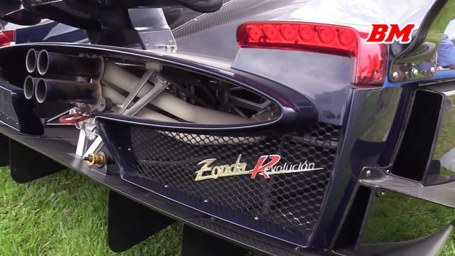 PAGANI DISPLAY at Chantilly Concours D'Elegance 2019 - Zonda Revolution, Cinque, Barchetta, ... смотреть онлайн