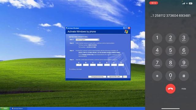 Activating Windows XP over the phone in 2023 смотреть онлайн