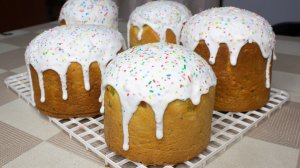 ДАЖЕ ВЫМЕШИВАТЬ НЕ НУЖНО!!! 🥰 ПАСХАЛЬНЫЙ Сливочный кулич ВКУСНЫЙ и НЕЖНЫЙ + Рецепт ИДЕАЛЬНОЙ ГЛАЗУР