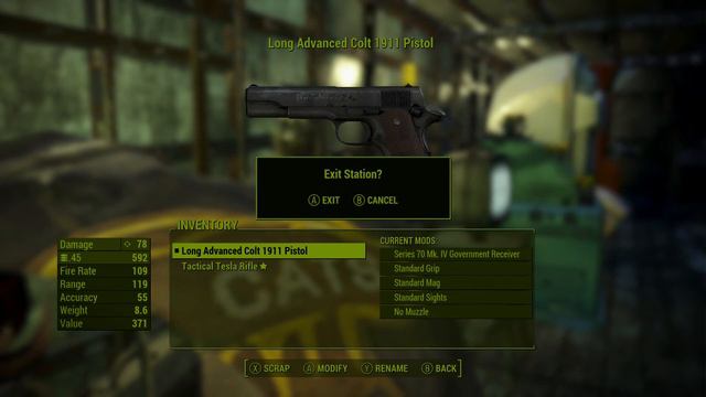 Fallout 4 DLC Mods Colt 1911 Goverment Issue Pistol ANALYSIS смотреть онлайн