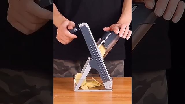 Household multipurpose vegetable and fruit chopper Mandolin Vegetable Slicerwith Basket смотреть онлайн