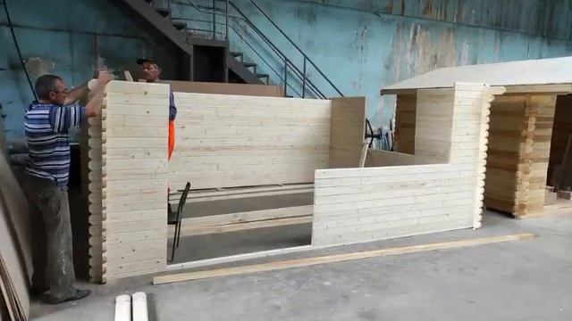 Монтаж дачного домика 5x4 из профилированного бруса своими руками смотреть онлайн