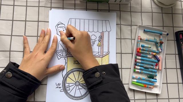 How To Color Mini Ice Cream Truck Yellow смотреть онлайн