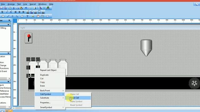 4 bottle filling program in INTOUCH SCADA. смотреть онлайн