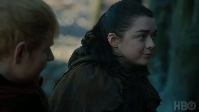 Game of Thrones: Season 7 Episode 1 Clip: Arya and Ed Sheeran (HBO) смотреть онлайн