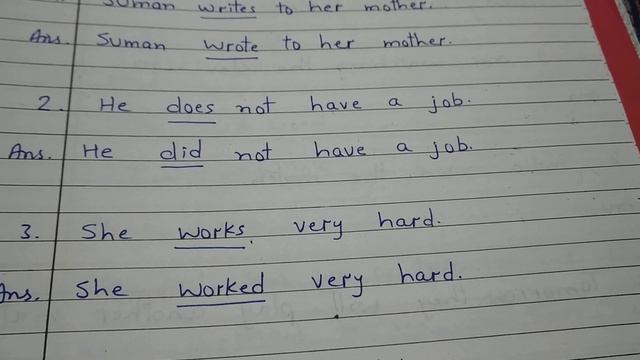 Change the sentences from"Present to past" with easy explanation.Let's Learn English and Paragraph смотреть онлайн